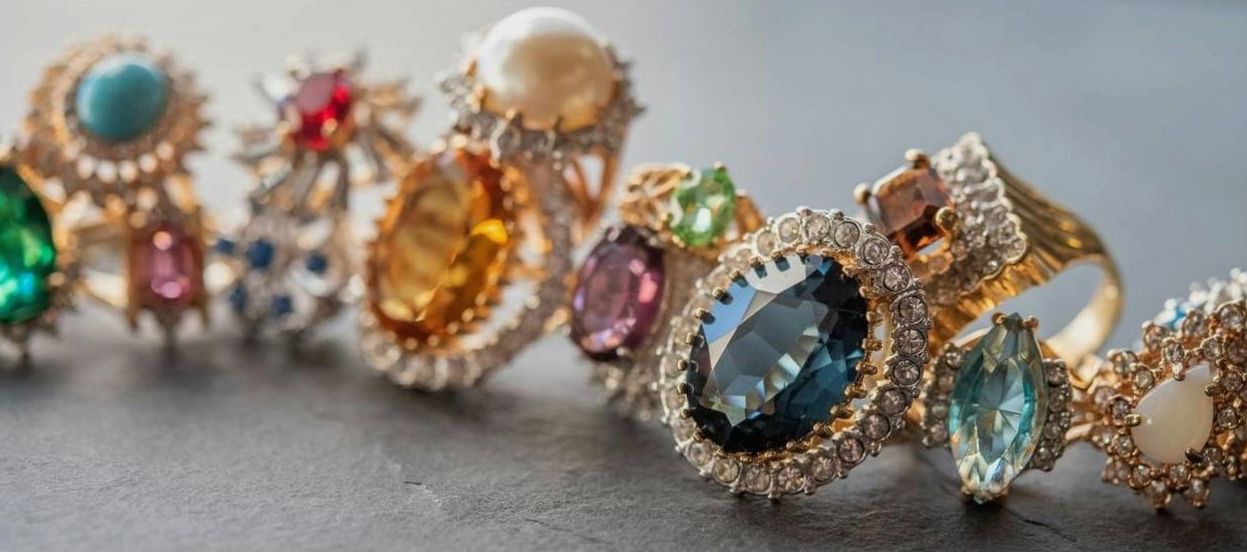 Recycled gold band with diamond